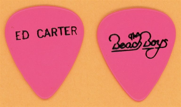 Beach Boys Ed Carter Vintage Guitar Pick - 1989 Still Cruisin Tour