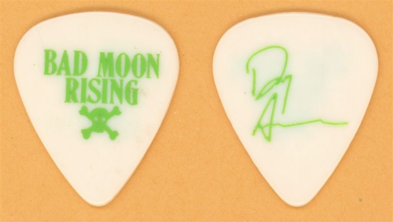 Bad Moon Rising Doug Aldrich Vintage Guitar Pick - 1991 Full Moon Fever Tour