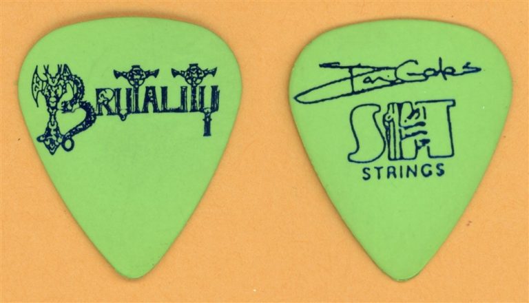 Brutality Don Gates Vintage Guitar Pick - 1993 Screams of Anguish Tour
