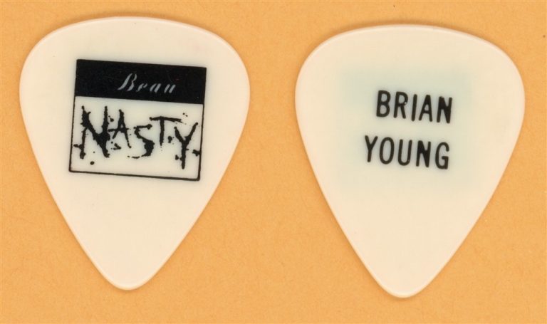 Beau Nasty Brian Young Vintage Guitar Pick - 1989 Dirty, But Well Dressed Tour