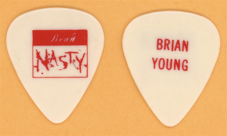 Beau Nasty Brian Young Vintage Guitar Pick - 1989 Dirty, But Well Dressed Tour