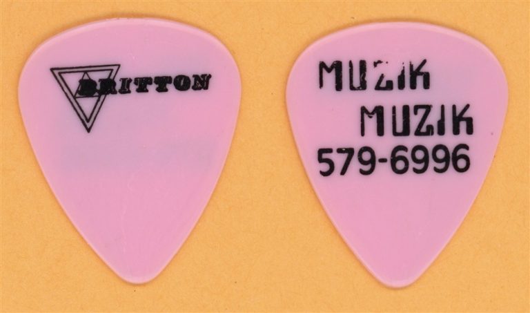 Britton Vintage Guitar Pick - 1988 Rock Hard Tour