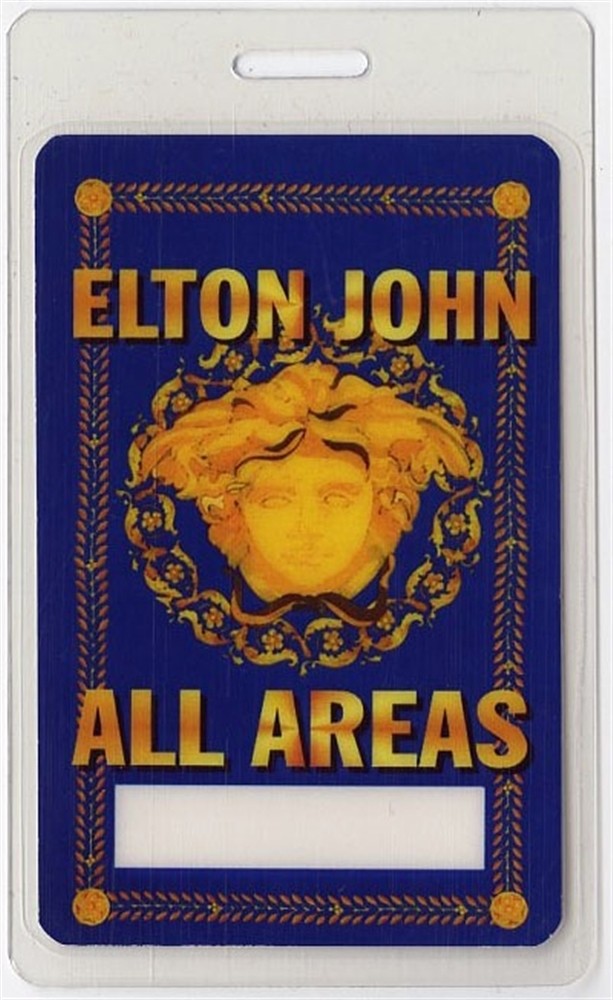 Elton John 1997-1998 Concert Laminated Backstage Pass Big Picture Tour