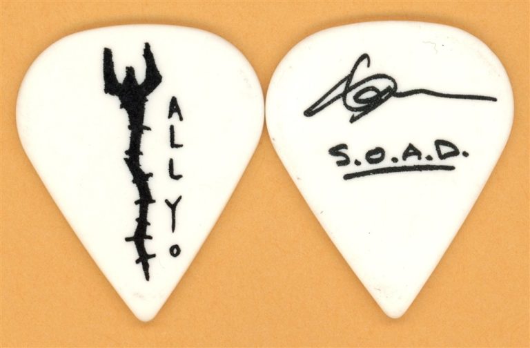 System of a Down ALLYO Vintage Guitar Pick - 2005 Hypnotize Tour - Misprint