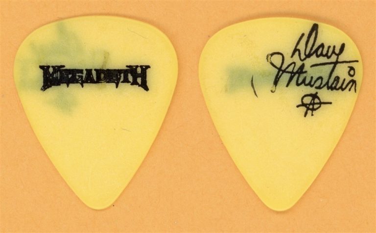 Megadeth Dave Mustaine Vintage Guitar Pick - 1994 Youthanasia Tour - Misprint