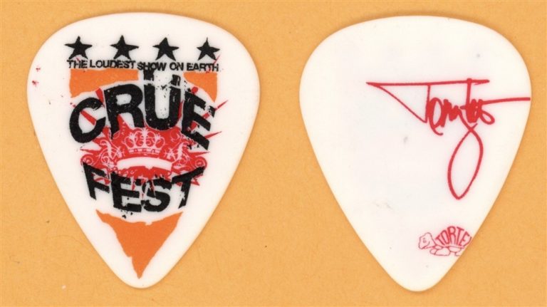 Motley Crue Tomm Lee Vintage Guitar Pick - 2008 Cruefest Tour - Misprint