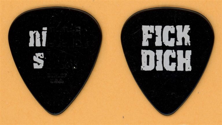 Motley Crue Nikki Sixx FICK DICH Vintage Guitar Pick - 2006 US Tour - Misprint