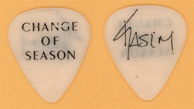 Hall & Oates Kasim Vintage Guitar Pick - 1990 Change of Season Tour