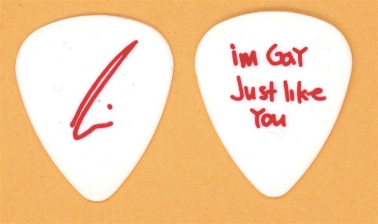 Deftones Chi Cheng Vintage Guitar Pick - 2000 White Pony Tour