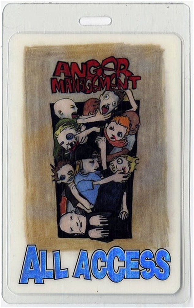 Eminem 2000 Limp Bizkit Anger Management Tour AA Laminated Backstage Pass