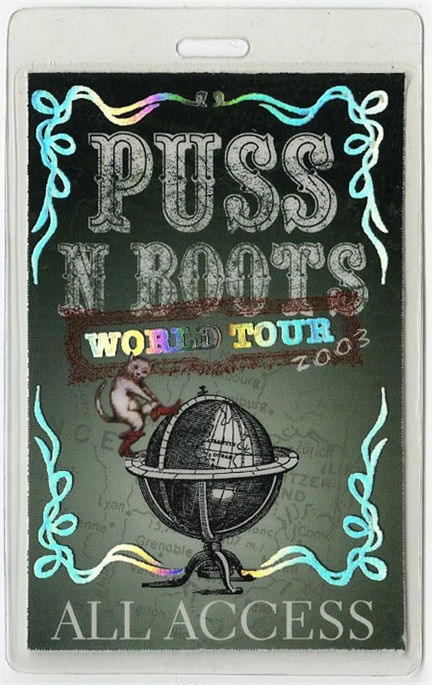 Puss N Boots 2003 Concert Tour Laminated Backstage Pass Norah Jones AA