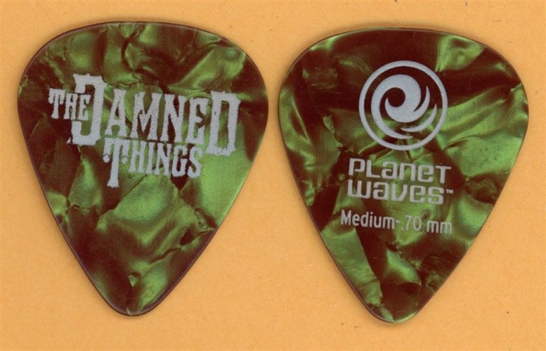 The Damned Planet Waves Vintage Guitar Pick - 2011 US Tour