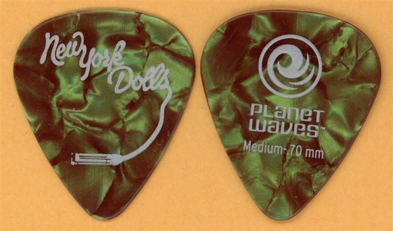 New York Dolls Earl Slick Planet Waves Vintage Guitar Pick - 2011 US Tour