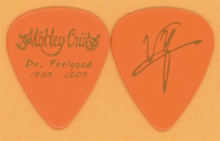 Motley Crue Vince Neil Vintage Guitar Pick - 2009 Dr. Feelgood 20th Tour