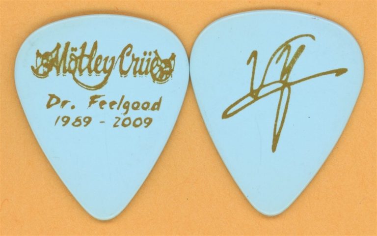 Motley Crue Vince Neil Vintage Guitar Pick - 2009 Dr. Feelgood 20th Tour