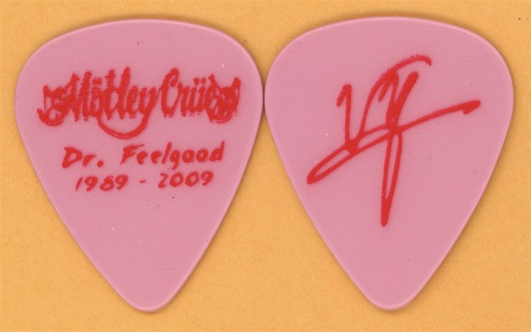 Motley Crue Vince Neil Vintage Guitar Pick - 2009 Dr. Feelgood 20th Tour
