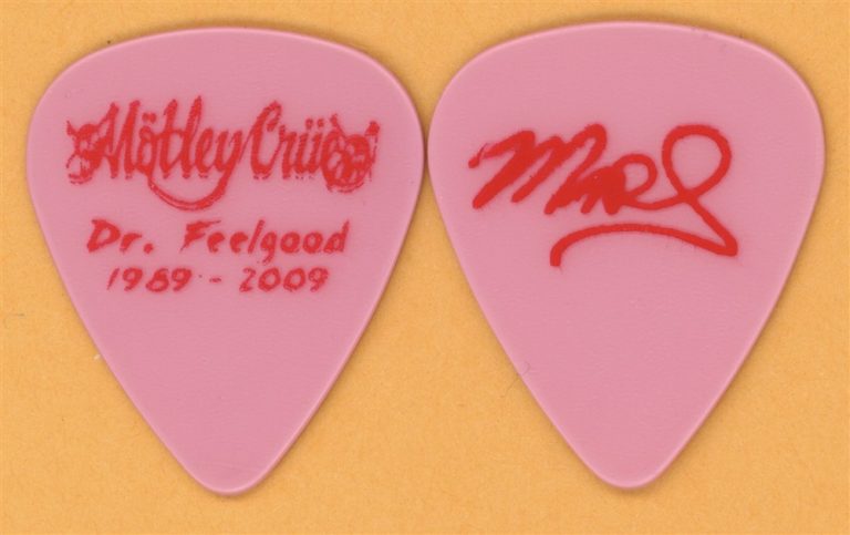 Motley Crue Mick Mars Vintage Guitar Pick - 2009 Dr. Feelgood 20th Tour
