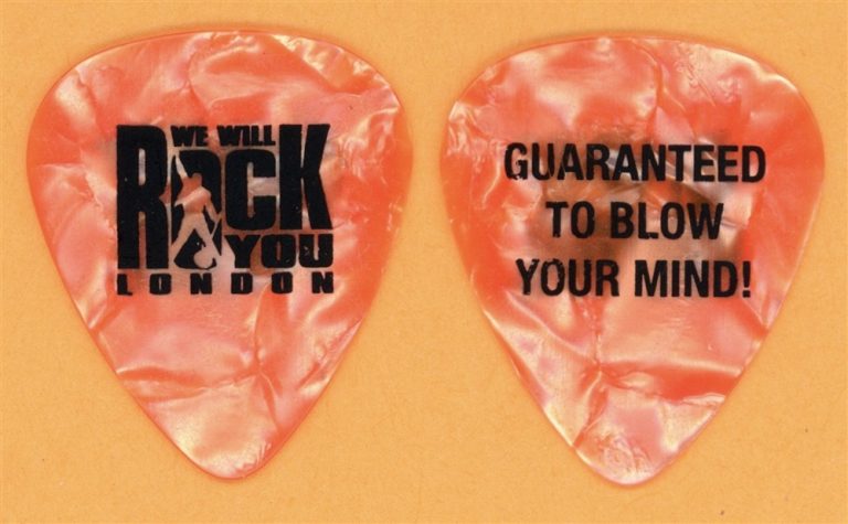 Queen We Will Rock You the Musical Vintage Guitar Pick - 2009 UK Tour
