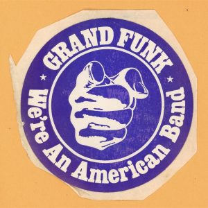 Grand Funk Railroad 1973 Concert Tour STICKER Backstage Pass