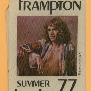 Peter Frampton 1977 I'm In You Concert Tour Backstage Pass