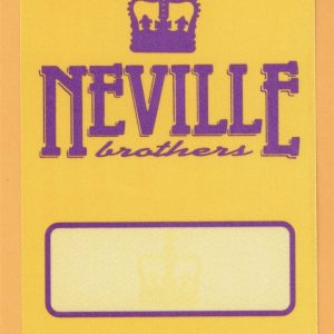 Neville Brothers 1995 Concert Tour Backstage Pass