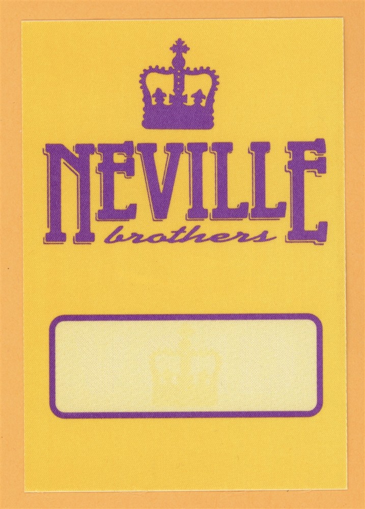 Neville Brothers 1995 Concert Tour Backstage Pass