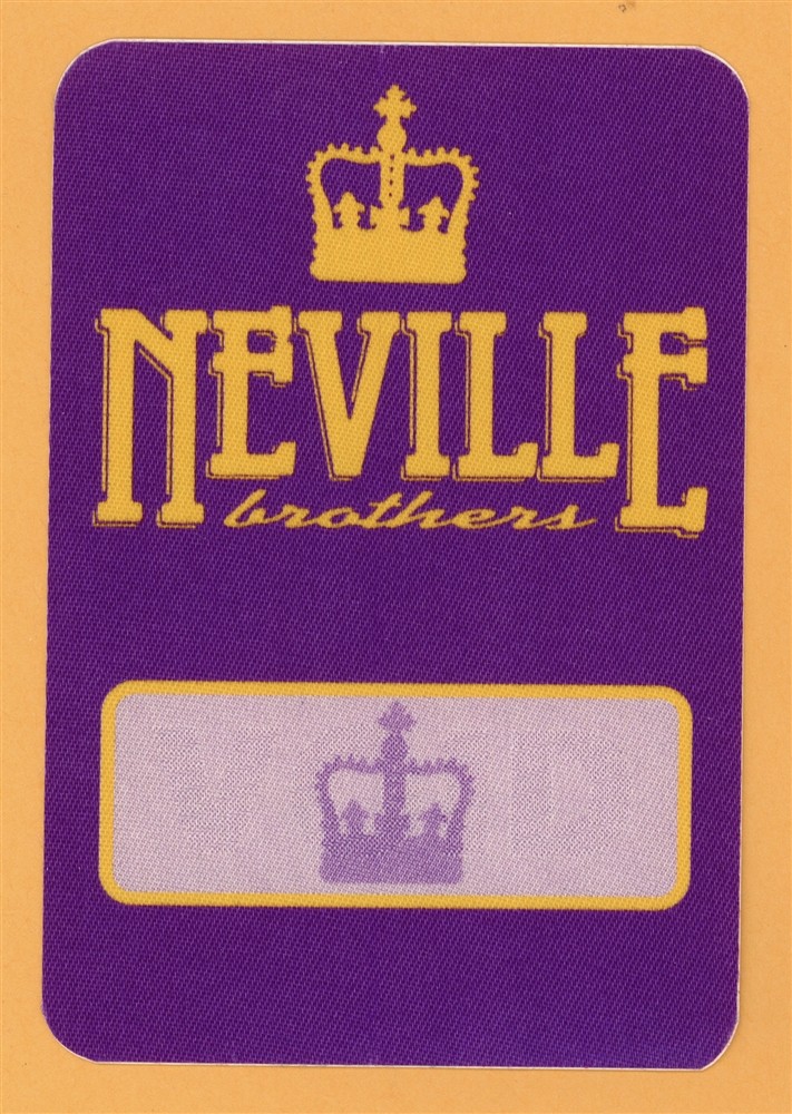 Neville Brothers 1995 Concert Tour Backstage Pass