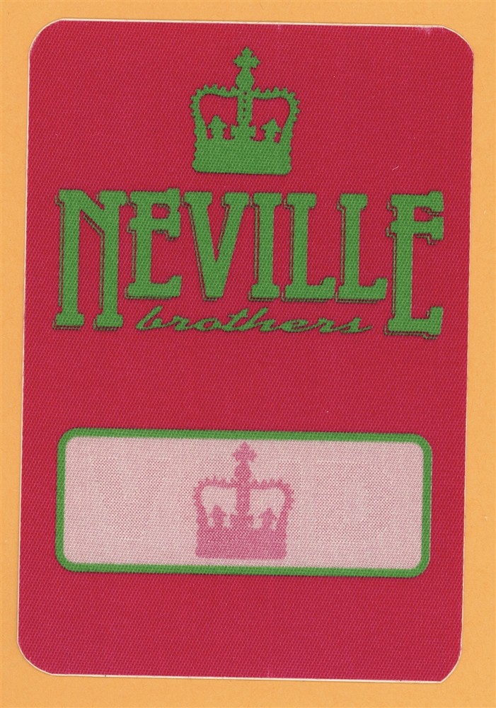 Neville Brothers 1995 Concert Tour Backstage Pass