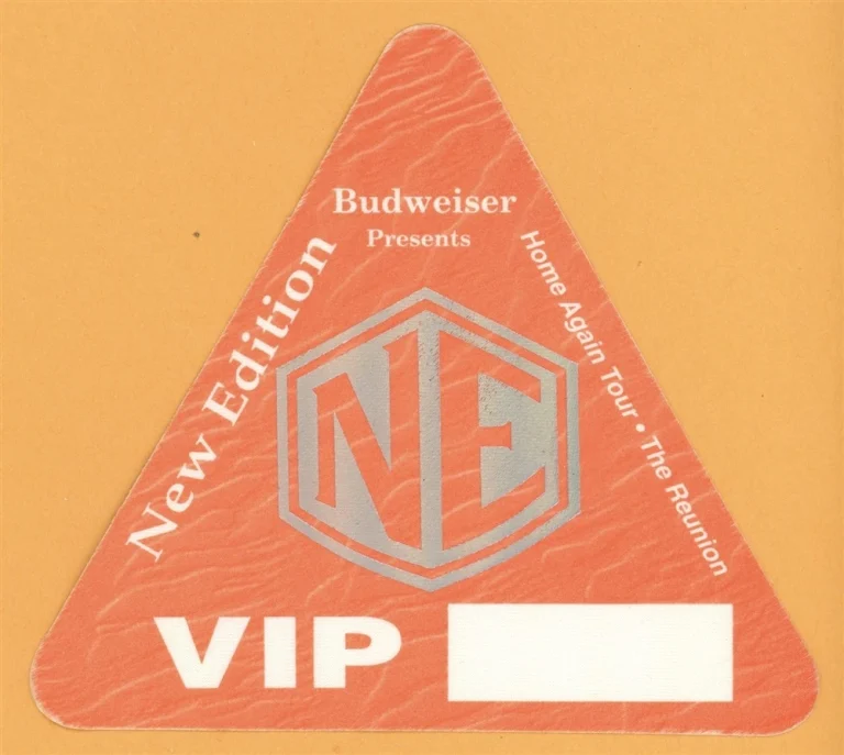 New Edition 1996 Home Again Reunion Concert Tour VIP Backstage Pass