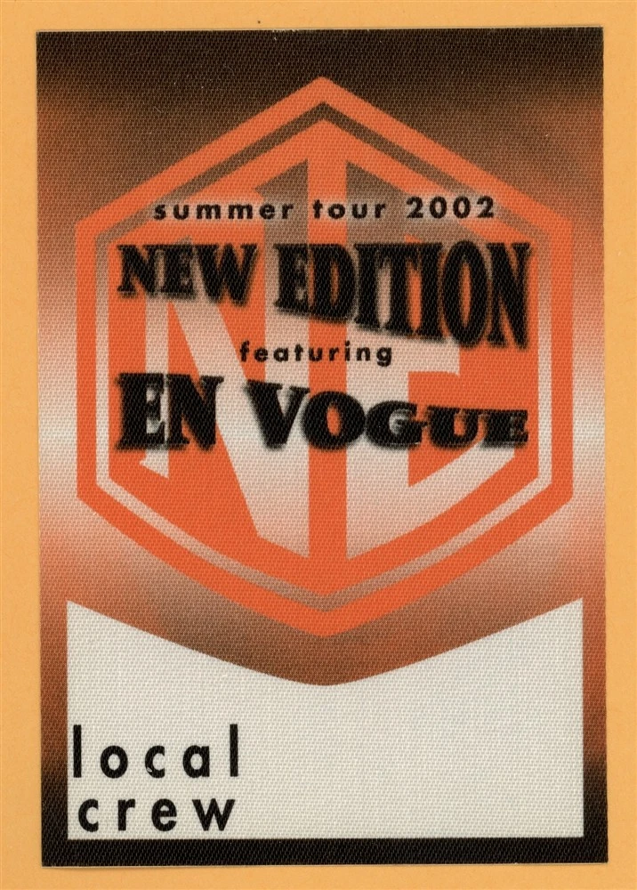 New Edition 2002 w/ En Vogue Concert Tour CREW Backstage Pass