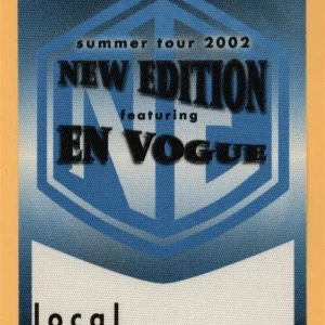 New Edition 2002 w/ En Vogue Concert Tour CREW Backstage Pass