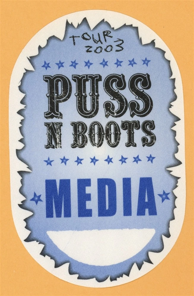 Nora Jones 2003 Puss N Boots Concert Tour Media Backstage Pass