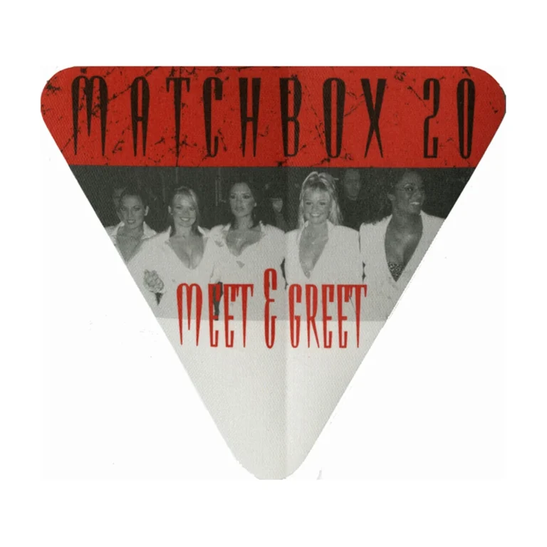 Matchbox 20 2001 Mad Season Concert Tour Backstage Pass - Spice Girls