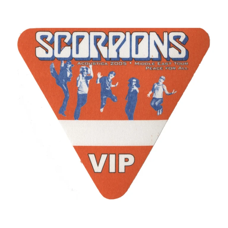 Scorpions 2005 Unbreakable Concert Tour VIP Backstage Pass