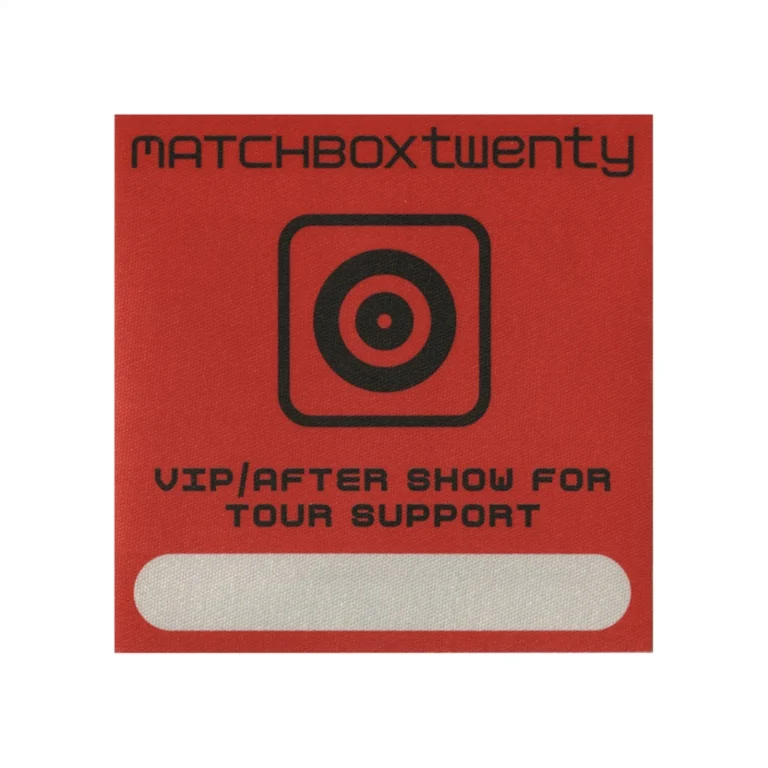 Matchbox 20 2003 More Than You Think You Are Concert Tour VIP Backstage Pass