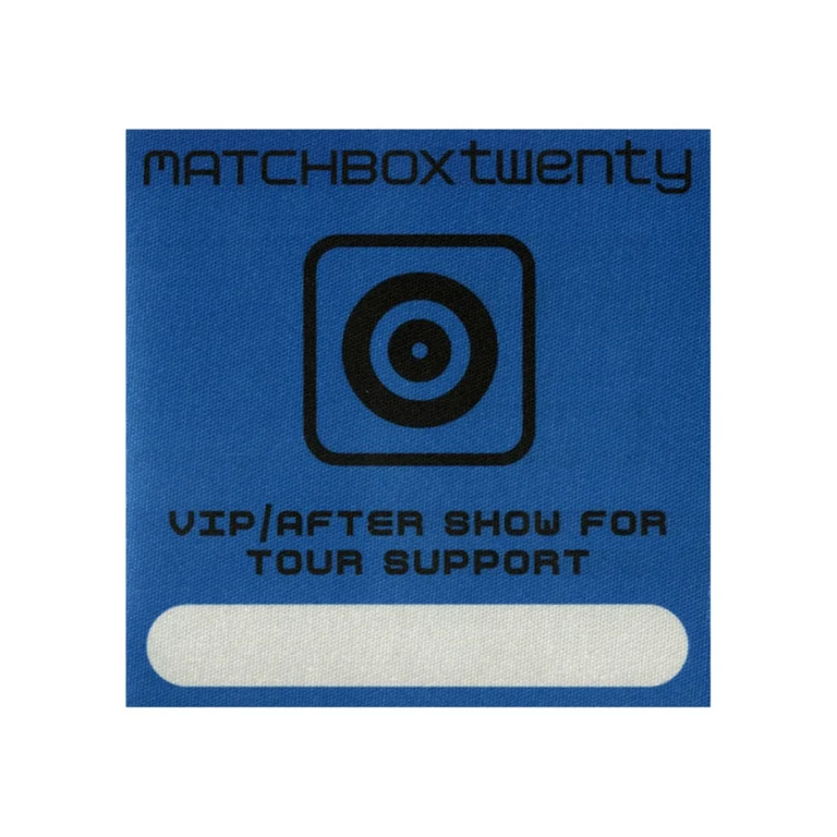 Matchbox 20 2003 More Than You Think You Are Concert Tour VIP Backstage Pass