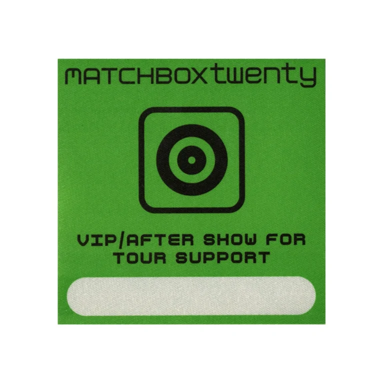 Matchbox 20 2003 More Than You Think You Are Concert Tour VIP Backstage Pass