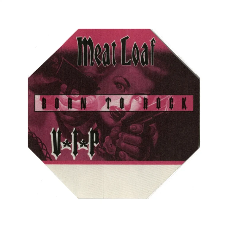 Meat Loaf 1996 Welcome to the Neighborhood Concert Tour VIP Backstage Pass