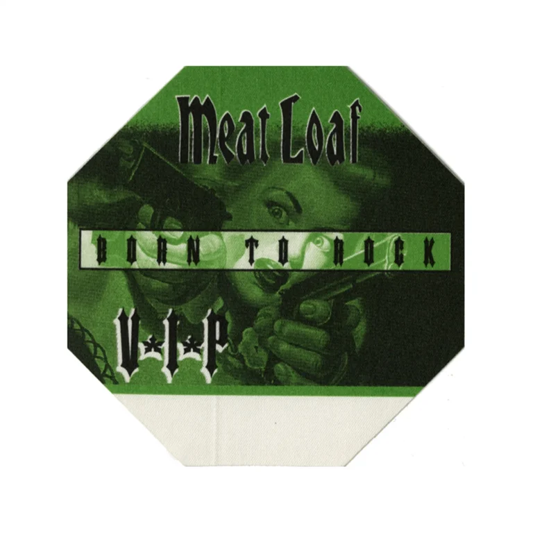Meat Loaf 1996 Welcome to the Neighborhood Concert Tour VIP Backstage Pass