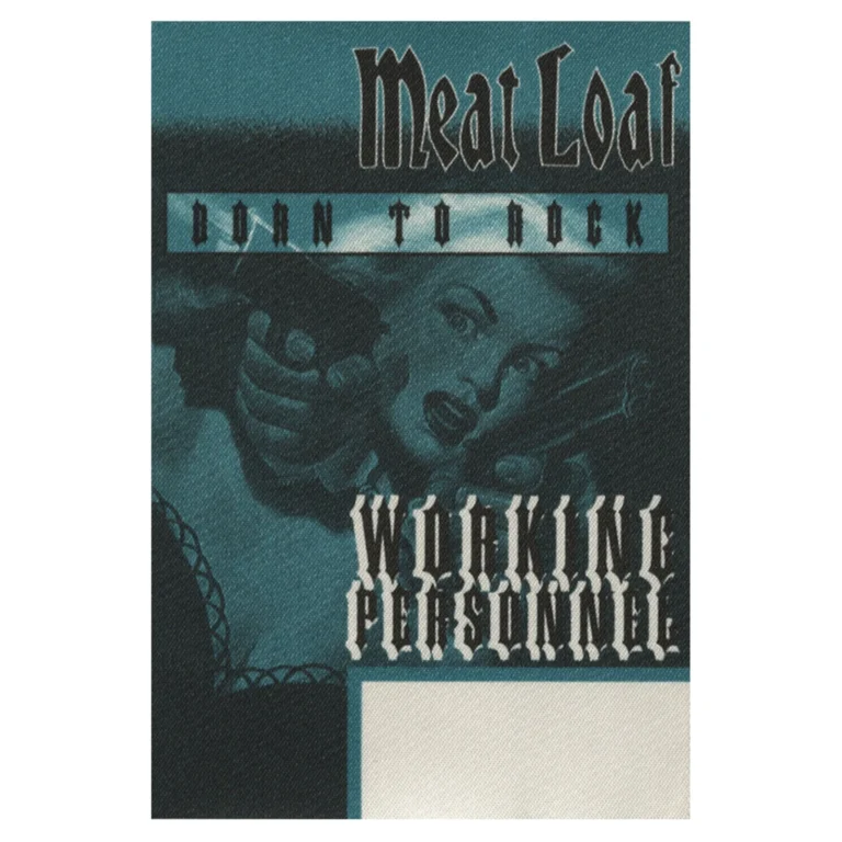 Meat Loaf 1996 Welcome to the Neighborhood Concert Tour Working Backstage Pass