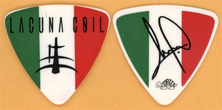 Lacuna Coil Marco Coti Zelati Vintage Guitar Pick - 2007 Karmacode Tour