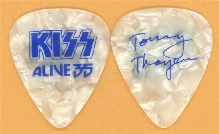 KISS Tommy Thayer Vintage Guitar Pick - 2009 Alive 35 Las Vegas Pearl Tour