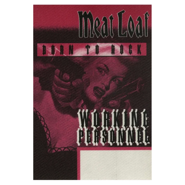Meat Loaf 1996 Welcome to the Neighborhood Concert Tour Working Backstage Pass