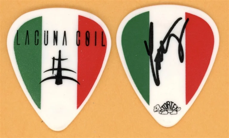 Lacuna Coil Cristiano Migliore Vintage Guitar Pick - 2007 Karmacode Tour