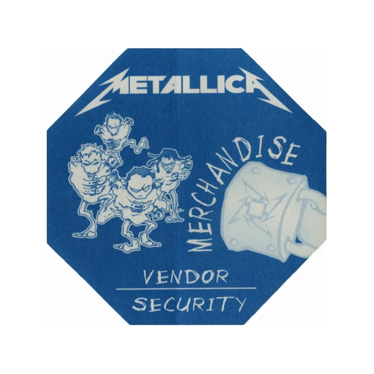 Metallica 2000 Summer Sanitarium Concert Tour Merchandise Backstage Pass