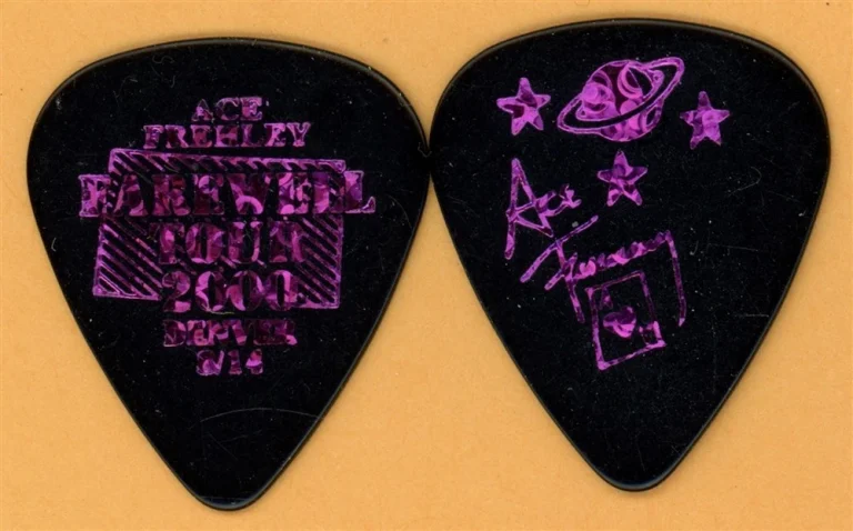 KISS 2000 Farewell Tour Ace Frehley Vintage Guitar Pick - Denver, CO