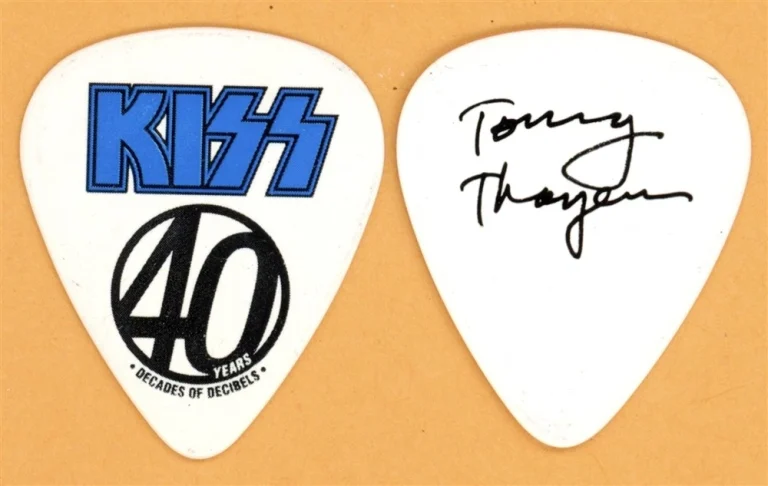 KISS Tommy Thayer Vintage Guitar Pick - 2014 40th Decades of Decibels Tour