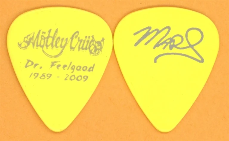 Motley Crue Mick Mars Vintage Guitar Pick - 2009 Dr. Feelgood 20th Tour