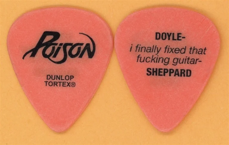 Poison Doyle Sheppard Vintage Guitar Pick - 2006 20th Anniversary Tour