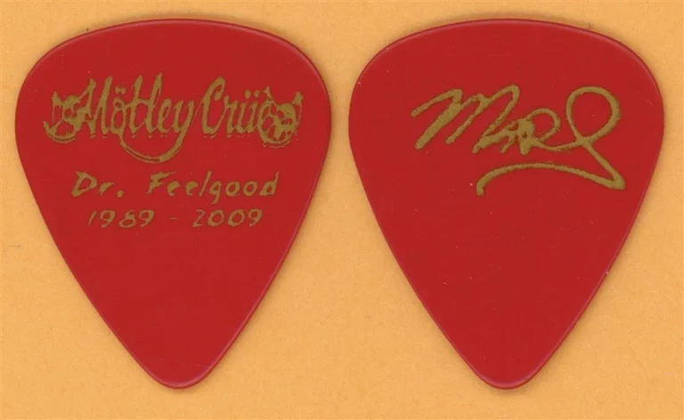Motley Crue Mick Mars Vintage Guitar Pick - 2009 Dr. Feelgood 20th Tour